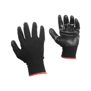 GUANTE NITRILO SEGURIDAD NEGRO TALLA XL-10 ALTA CALIDAD (FNM-06)