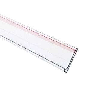 PORTAPRECIOS ADHESIVO TRANSPARENTE 7.5 X 1 MT
