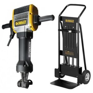 DEMOLEDOR ROMPE PAVIMENTO DEWALT 31 KILOS 2.100W 870GPM 62 JULES + CARRITO + 4 PUNTAS (D25980T)