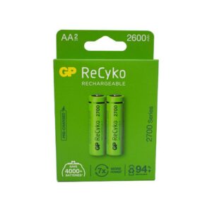 PILA RECARGABLE X 2 GP 1.2V AA 2600 MAH (GP270AAHC-C2K)(PAR)
