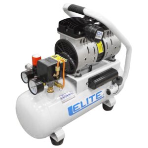 COMPRESOR ELITE 1.0 HP TANQUE 12LTS 125PSI 1800RPM M HORIZONTAL LIBRE DE ACEITE Y SILENCIOSO 1 SALIDA(CA1012D)