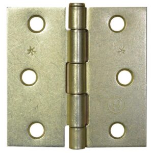 BISAGRA NUDO CABEZA PLANA DORADA 3X3 X 12 PARES (PUERTA)(HT) (C-16 (T1106-0059)