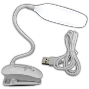 LAMPARA PARA ESCRITORIO LED RECARGABLE PINZA LUZ DIA FINA DIMERIZABLE (TGX-755) (HT80349)
