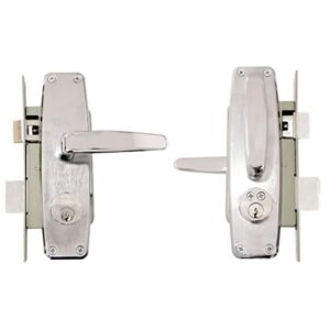 CHAPA DE EMBUTIR CON MANIJA L370 LISBOA YALE NIQUEL SATINADO US15 (4008)