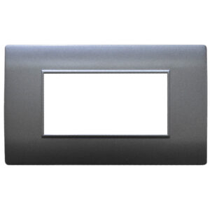 LINEA BK PLUS TAPA COLOR GRIS MODULO DOBLE (118K-202-MGRY)(HT20736)