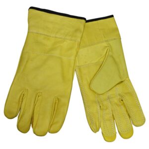 GUANTE INGENIERO CORTO NACIONAL AMARILLO CON REFUERZO EXTERNO