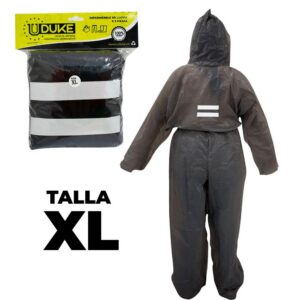IMPERMEABLE PARA MOTO PLASTICO COMPLETO REFLECTIVO CON SOLAPA TALLA XL