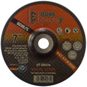 DISCO 7 X 1/4 X 7/8 PULIR METAL DUKE ENERGY TECNOLOGIA ALEMANA (HT80414)