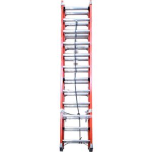 ESCALERA DE FIBRA DE VIDRIO ESCALUMEX 24 PELDAÑOS ROJA 136KLGS-7.32MTS