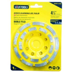 DISCO PULIR PIEDRA DIAMANTADO SEGMENTADO DOBLE FILO UYUSTOOLS 4 1/2 (DDP115D)