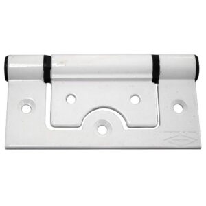 BISAGRA OMEGA ALUMINIO BLANCA INDUMA 3 (CAJITA X DOCENA)(T1107-0095)