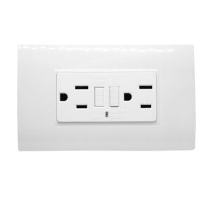 LINEA BK PLUS BLANCA INCRUSTAR TOMA DOBLE GFCI (118K-46) (HT20795)