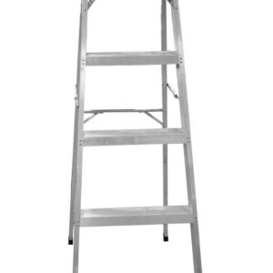 ESCALERA DE ALUMINIO 5 PELDANOS CAP 150 KILOS USO INDUSTRIAL UDUKE CON PLATAFORMA 170 CMS (HT1315)