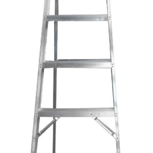 ESCALERA DE ALUMINIO 7 PELDANOS CAP 150 KILOS USO INDUSTRIAL UDUKE CON PLATAFORMA 227 CMS (HT1317)