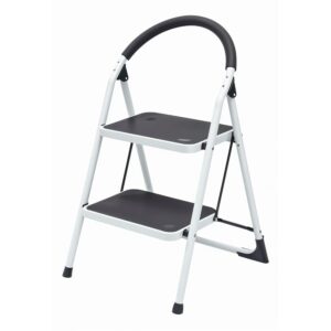 ESCALERA PLEGABLE TUBULAR METALICA 2 PELDANOS UDUKE (HT1322)
