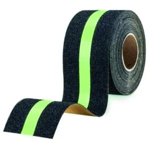 CINTA ADHESIVA ANTIDESLIZANTE 2 X 20 MTS REFLECTIVA NEGRA UDUKE (HT90376