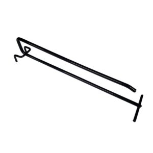 GANCHO EXHIBICION LARGO # 20 PARA PORTAPRECIOS NEGRO X DOCENA (20CM)