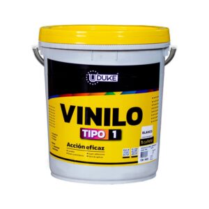 PINTURA VINILO TIPO 1 USO EXTERIOR-INTERIOR BLANCO CUÑETE (UDUKE)
