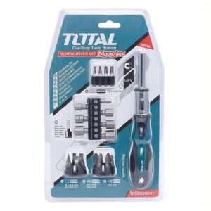 DESTORNILLADOR RACHET BLISTER X 24 PZS TOTAL (TACSD30246)