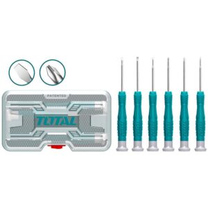 DESTORNILLADOR RELOJERO CROMO VANADIUM JUEGO X 6 PZS TOTAL (THT250PS0601)