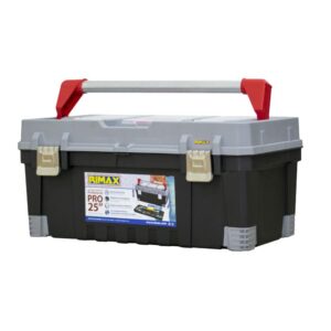 CAJA HERRAMIENTA 25 PRO CERR METALICA NEGRA RIMAX (8043)