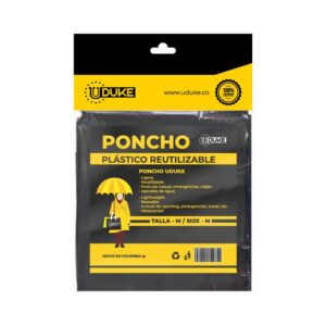 PONCHO IMPERMEABLE PARA LLUVIA PLASTICO NINO 10-14 ANOS UDUKE