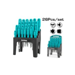 DESTORNILLADOR CROMO VANADIUM JUEGO X 26 PZS TOTAL (THTDC252601)