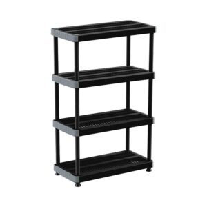 ESTANTERIA VENTILADA 18 4 NIVELES NEGRO RIMAX (8015)