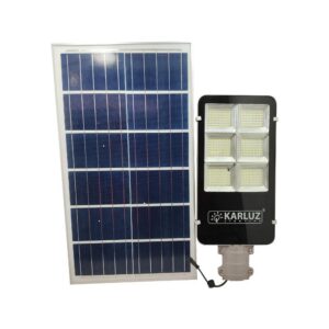 LAMPARA LED SOLAR ALUMBRADO PUBLICO 120W SET KARLUZ (KL-2765)