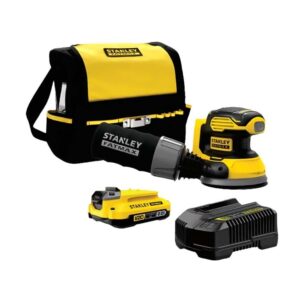 LIJADORA INALAMBRICA 5 ROTO ORBITAL 20V 1 BATERIA 2AH STANLEY (SCS220D1S-B3)