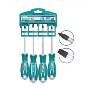 JUEGO DESTORNILLADORES X 4PCS PUNTA INMANTADA TOTAL (THT250604)