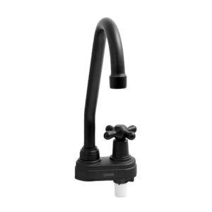 LLAVE CUELLO GANSO P/CRUCETA MESA CON BASE NEGRO MATE UDUKE (HT1558)