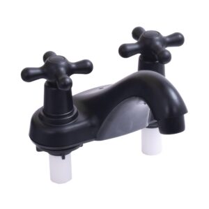 MEZCLADOR LAVAMANOS CRUCETA NEGRO MATE UDUKE (HT1563)