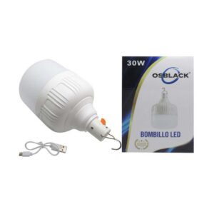 BOMBILLO LED 30W RECARGABLE DE EMERGENCIA (BBL-30