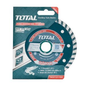 DISCO DE CORTE DIAMANTADO TURBO 4 1/2 115MM TOTAL (TAC2131153)