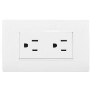 LINEA BK PLUS BLANCA INCRUSTAR TOMA DOBLE 110-220 (118K-06) (HT20680)