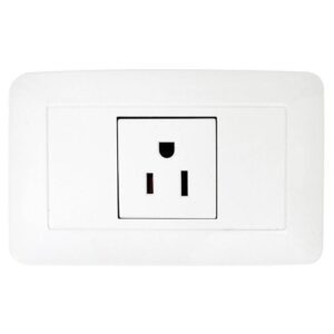 LINEA BK BLANCA INCRUSTAR TOMA SENCILLO 110-220 (RETIE-FL) (118Z-08) (HT20340)