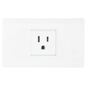 LINEA BK PLUS BLANCA INCRUSTAR TOMA SENCILLO 110-220 (118K-08) (HT20681)