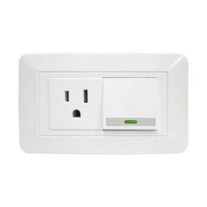 LINEA BK BLANCA INCRUSTAR TOMA SWICHE VHARBOR 110-220V (BC1803) (HT1522)