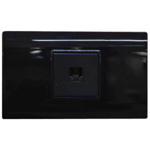 LINEA BK PLUS NEGRA INCRUSTAR TOMA TELEFONO (118K-17-BLK) (HT20725)