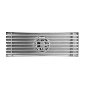 REJILLA SIFON PISO ROTULADA ACERO INOXIDABLE 6.8x20CM UDUKE (HT1604)