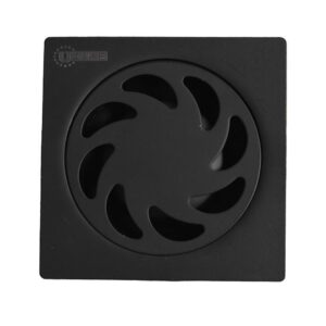 REJILLA SIFON PISO TRADICIONAL ACERO INOXIDABLE NEGRA 10X10 UDUKE (HT1581)