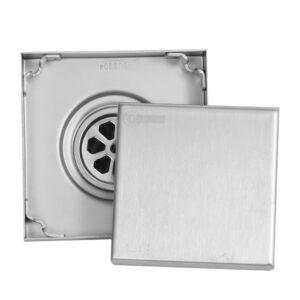 REJILLA SIFON PISO INVISIBLE ACERO INOXIDABLE 10X10 UDUKE (HT1582)