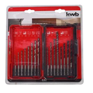 BROCA LAMINA MADERA Y CONCRETO JUEGO X 16 PZS KWB (49108950)