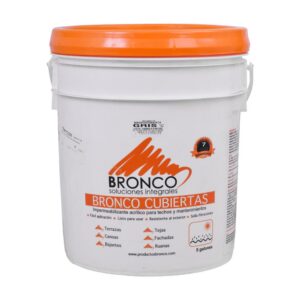 IMPERMEABILIZANTE ACRILICO 7 AÑOS BRONCOCUBIERTA CUÑETE GRIS (4BC4300119)