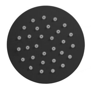 DUCHA REGADERA UDUKE NEGRA ACERO INOXIDABLE 4 REDONDA (HT1616)