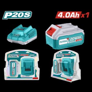 KIT DE BATERIA Y CARGADOR DE 20V 4.0AH INDUSTRIAL TOTAL (UTFBCPK1214)
