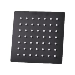 DUCHA CUADRADA DE 6 CON EXTENSION 30 CMS NEGRA (1620222)