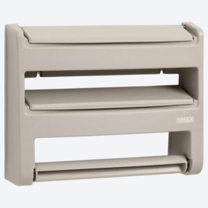 PORTARROLLO TRIPLE + TOALLA TAUPE RIMAX