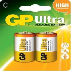 PILA ALCALINA GP ULTRA C 1.5V BLISTER X2